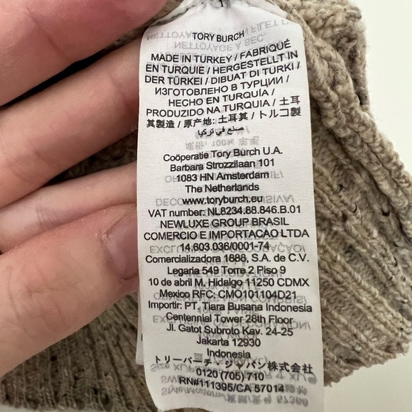 Tory Burch Wool Camel Chunky Turtleneck Sweater - Picture 10 of 11